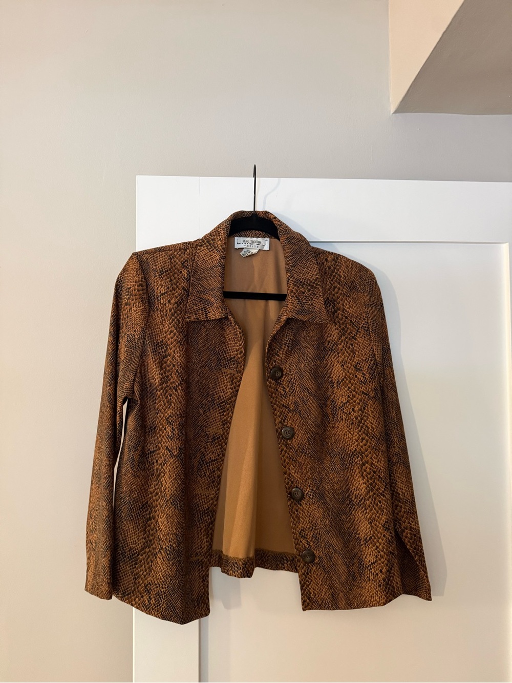 Brown Snakeskin Blazer